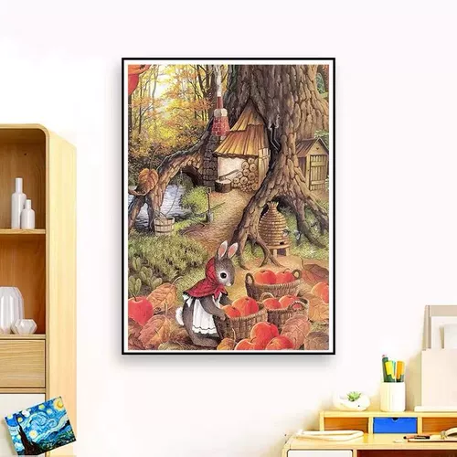 Apple, мультяшный фруктовый чай для гостиной, чайная чашка, кролик, DIY, коллекция 2023, с вышивкой