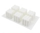 6 thậm chí Rubiks Cube Silicone Cake Mold Stereo Cube Silicone Mousse Mould - Tự làm khuôn nướng khuôn bánh Tự làm khuôn nướng