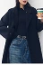 Áo khoác len nữ 2018 mùa đông màu đen Hàn Quốc lỏng lẻo phần giữa dài trên đầu gối He Ben áo len gió cho học sinh - Accentuated eo áo