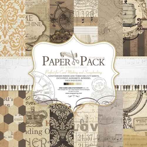 Украшение альбома в бумажном пакете