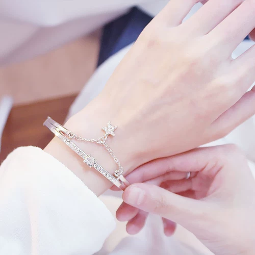 Универсальный свежий женский браслет, ювелирное украшение, в корейском стиле, простой и элегантный дизайн, подарок на день рождения