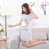 9.9 đặc biệt cung cấp phụ nữ mùa hè phần mỏng đồ ngủ dễ thương cartoon nightdress dress lỏng nhà thường dịch vụ Đêm đầm