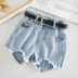 Trẻ em mặc 2019 hè mới cho bé gái quần short denim bé trẻ em hoang dã trẻ lớn thời trang nước ngoài quần nóng - Quần jean đồ bơi trẻ em Quần jean