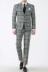 Hàn Quốc mua bộ vest nam Houndstooth Gió Anh hàng ngày giản dị Hàn Quốc Slim kẻ sọc mùa xuân và mùa thu - Suit phù hợp