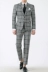 Hàn Quốc mua bộ vest nam Houndstooth Gió Anh hàng ngày giản dị Hàn Quốc Slim kẻ sọc mùa xuân và mùa thu - Suit phù hợp áo vest nam hàng hiệu Suit phù hợp