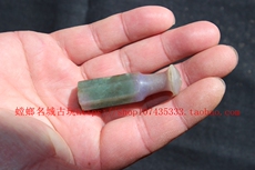 Мундштук 古玉 老玉 清代翡翠冰种带紫罗兰烟嘴 a货 1910249