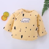 Хлопковое детское осеннее термобелье для новорожденных, комбинезон для младенца, 0-3 мес.