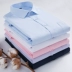 Mùa xuân và mùa thu áo sơ mi trắng nam dài tay áo sơ mi mỏng Hàn Quốc kinh doanh áo sơ mi màu rắn cộng với phân bón XL công cụ chuyên nghiệp