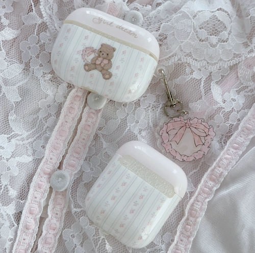 Apple, оригинальные наушники, милый защитный чехол, защитная подушка, с медвежатами