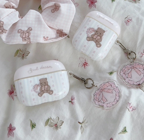 Apple, оригинальные наушники, милый защитный чехол, защитная подушка, с медвежатами