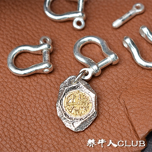 Make -producing Коровы -изысканные 990 Серебряная подкова, пряжка, гуси