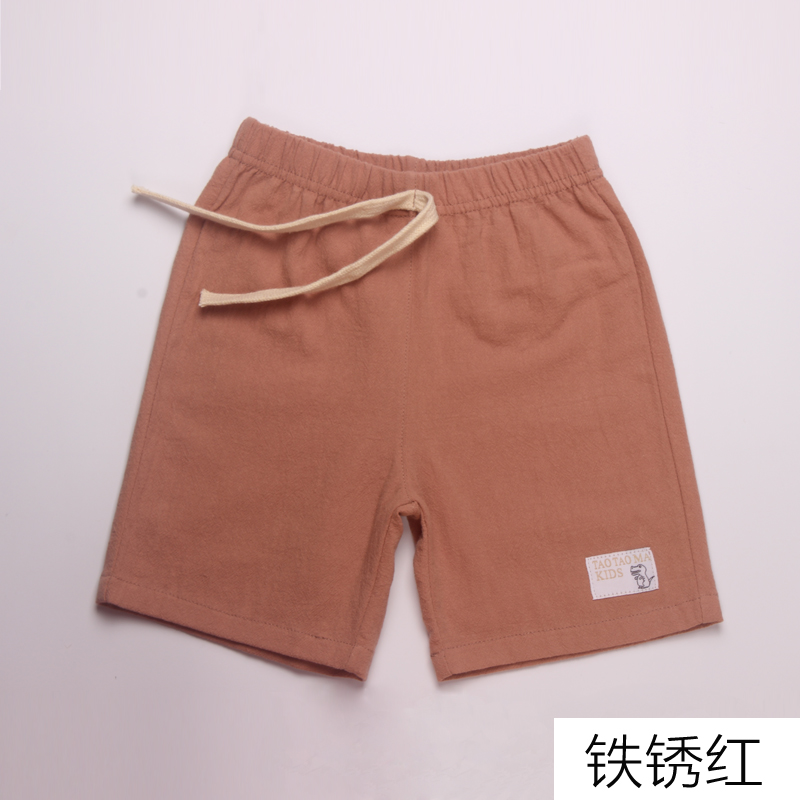 PinkBoy shorts 2021 summer new pattern Children's wear baby pure cotton Capris children leisure time shorts Wear out tide