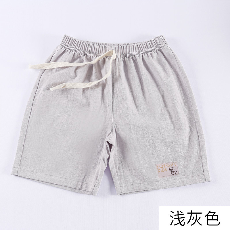 KhakiBoy shorts 2021 summer new pattern Children's wear baby pure cotton Capris children leisure time shorts Wear out tide