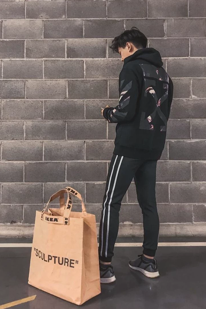 Подлинная OFF 20SS Белые Ангелы Цветная масляная живопись религиозные шляпы OW Мужчины и женщины одно и то же парное капюшонное покрытие