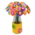 Nút hoa tự làm handmade cho trẻ em bộ dụng cụ sản xuất màu nút hoa mẫu giáo hoa khóa chậu trong chậu sáng tạo đồ chơi thông minh cho bé Handmade / Creative DIY