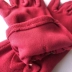 Hoa hồng đỏ màn hình cảm ứng một lớp mỏng phần lông cừu cung găng tay thể thao ngoài trời cưỡi lạnh mùa thu và mùa đông