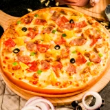 Menchen Pizza 7 -INCH Super Supreme Pizza 220G замороженная выпечка полуфинала итальянская пицца