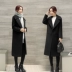 2018 mùa xuân mới của Hàn Quốc phiên bản của áo len dày áo len nữ phần dài silhouette coat loose là mỏng ao khoac nu Trung bình và dài Coat