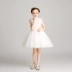 Cô gái công chúa váy áo sợi mịn sinh nhật chủ nhà nhỏ hoa cô gái đám cưới piano biểu diễn quần áo mùa hè - Váy trẻ em Váy trẻ em