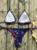 Dây đeo dây in với hở lưng lộ ra áo tắm xẻ gợi cảm Bikini BIKINI - Bikinis bộ đồ tắm biển nữ Bikinis