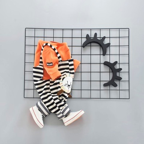 863 & Bear Suit OrangeBaby girl suit Foreign style spring baby child clothes spring and autumn 1 One 3 year 0 Children's clothes 2 children girl spring clothes