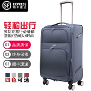 Xe đẩy trường hợp phổ wheel vải 20 vali nam 24 sinh viên hộp mật khẩu nữ nội trú du lịch vali hành lý túi 28 inch