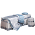 Cao cấp đặc biệt vẻ đẹp giường bao gồm bốn bộ đồng bằng tính khí đơn giản hàng loạt massage giường bao gồm bốn bộ màu trắng và màu xanh tùy chỉnh mới Trang bị tấm