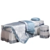 Cao cấp đặc biệt vẻ đẹp giường bao gồm bốn bộ đồng bằng tính khí đơn giản hàng loạt massage giường bao gồm bốn bộ màu trắng và màu xanh tùy chỉnh mới ga trải giường gội đầu Trang bị tấm