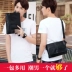 Túi đeo vai nam nhỏ túi messenger Hàn Quốc thời trang giản dị xu hướng túi xách nam sinh viên cắt ngang da mềm ba lô nhỏ - Túi của con người