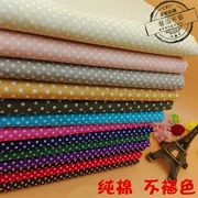 Polka dot polka dot vải cotton handmade diy ngọc nước điểm cotton in vải áo sơ mi quần áo