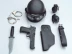 Trẻ em đặc biệt cảnh sát đồ chơi súng đặt súng lục còng tay lựu đạn mũ bảo hiểm âm thanh vành đai và súng ánh sáng cấu hình đồ chơi quân sự súng bắn đạn nhựa Súng đồ chơi trẻ em