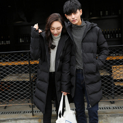Mới hợp thời trang nam mùa đông dài dày áo khoác trùm đầu người đàn ông Hàn Quốc những người yêu thích bông phù hợp với thanh niên mỏng áo khoác