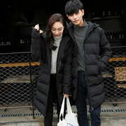 Mới hợp thời trang nam mùa đông dài dày áo khoác trùm đầu người đàn ông Hàn Quốc những người yêu thích bông phù hợp với thanh niên mỏng áo khoác