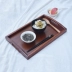 Kiểu Nhật gỗ hình chữ nhật ly khay trà khay khay gỗ tấm tấm nhà ăn tối Duancai lừa bóng xử lý retro Khay gỗ