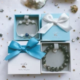 Becky Original 丨 Super Beautiful Gift Box Jewelry Box Beckian's Tianlan лента