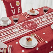Nordic bảng kẻ sọc bảng vải truyền hình Á hậu tủ bàn cà phê khăn trải bàn khăn trải bàn nhì đỏ giường bìa khăn cờ châu Âu sọc - Khăn trải bàn