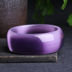 Huy chương Violet Opal Bracelet của phụ nữ vòng đeo tay thạch anh tím tím Chalcedony Jade Bracelet Vòng đeo tay Cuff