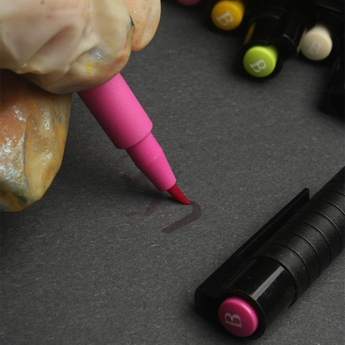 Немецкий Huibaijia softhead Mark Pen Pitt Artist Pen Brush Color чернила красивая ручка