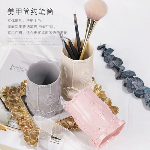 Маникюрная кисть для маникюра, держатель для ручек, набор маникюрных инструментов, японская коробка для хранения, настольная система хранения, скандинавский стиль