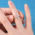 Đồ cưới cưới nhẫn kim cương mô phỏng một cặp nam nữ cặp vợ chồng sống miệng mở nhẫn giả nhẫn cưới tạm thời