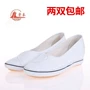 Sơn Đông Lutai giày y tá trắng nghi thức giày vải giày thường cao gót làm việc giày mỹ giày khiêu vũ giày giầy thể thao nữ đế cao