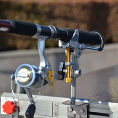 рыболовная мебель 钓鱼台架钓台配件炮台架海竿支架手杆不锈钢滑动双炮台座加厚万向