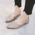 2018 mùa xuân mới hạt nông miệng giày thấp nữ chỉ y tá dày với đôi giày duy nhất thời trang giản dị đậu mẹ scoop giày Giày cắt thấp