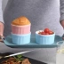 Bát nướng nhỏ Souffled gốm nướng bát pudding nướng khuôn hấp trứng hấp nhà sáng tạo tráng miệng bát ăn nhẹ - Tự làm khuôn nướng các loại khuôn làm bánh Tự làm khuôn nướng
