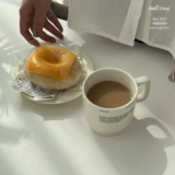 Nulthing Original Green Coffee Forcain Cup Milk Cup Простая буква ниша.