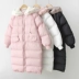 Áo khoác phao nữ mùa đông 2018 mới phiên bản Hàn Quốc của đoạn văn dài dễ thương trùm đầu ấm áp - Bông áo phao hàn quốc nữ Bông