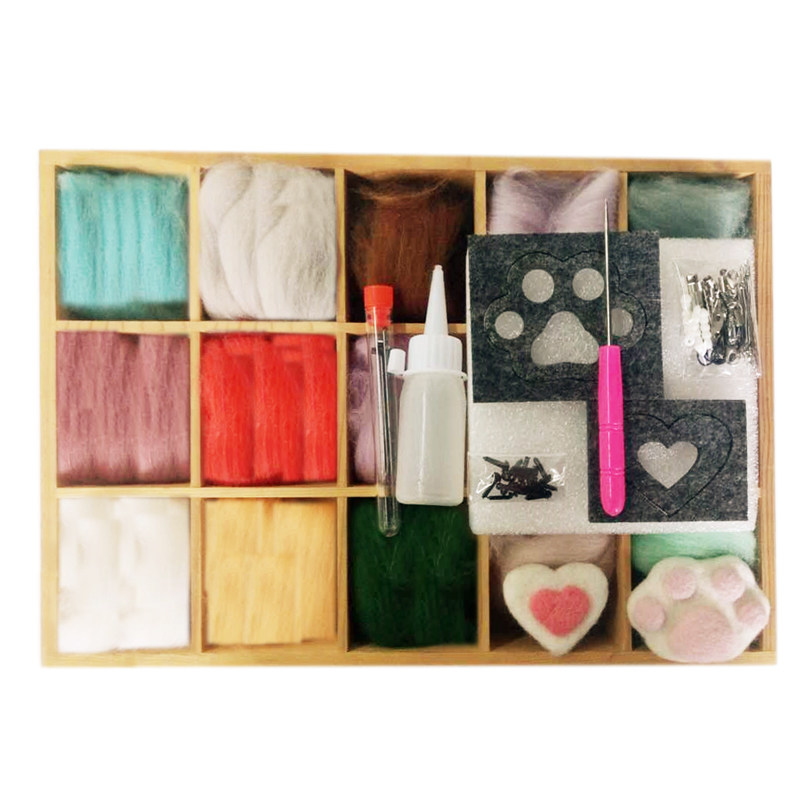 羊毛毡戳戳乐 diy工具材料包毛毡手工制作 新手套装 创意成人礼物