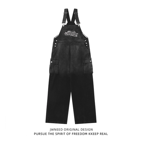 Подтяжки с буквами, штаны, с вышивкой