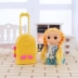 Búp bê barbie ăn mặc búp bê nhà phụ kiện đồ nội thất túi du lịch trẻ em chơi nhà đồ chơi