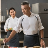 Высокая рабочая одежда с высоким уровнем питания мужская одежда с длинной осенней и зимней отель Cafeteri